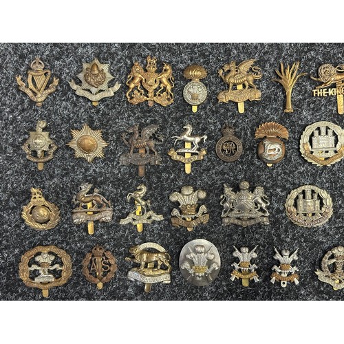 5186 - Collection of British Army Cap badges to include: General Service Corps: Royal Signals: The Buffs: W... 