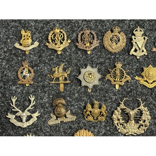 5190 - Collection of British Army Cap badges to include: Military Foot Police: Military Police x 2: WW1 RE:... 