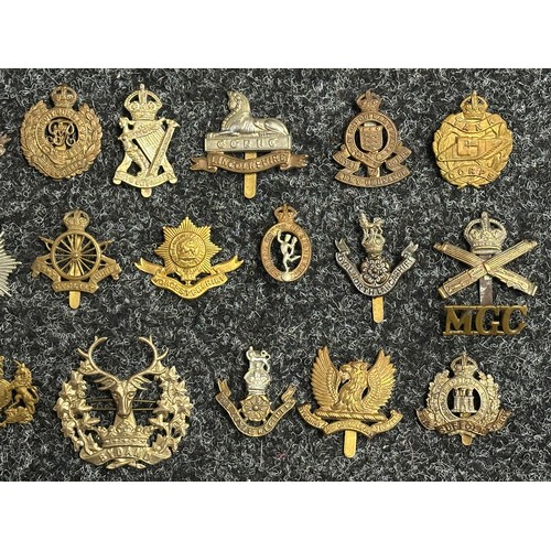 5190 - Collection of British Army Cap badges to include: Military Foot Police: Military Police x 2: WW1 RE:... 