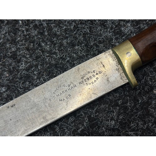 5194 - Private Purchase Knife with single edged blade 177mm in length maker amrked 