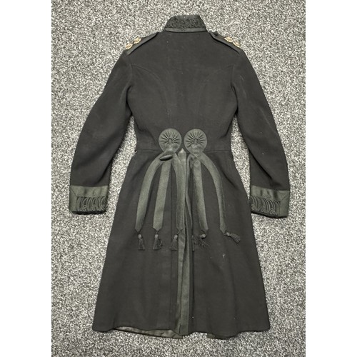 5196 - Victorian Coldstream Guards Officers Black Frock Coat Tunic. Rank of Lt. Makers label with name 