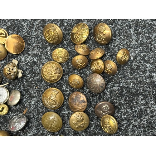 5206 - A quantity of WW2 British and other uniform buttons. (q)