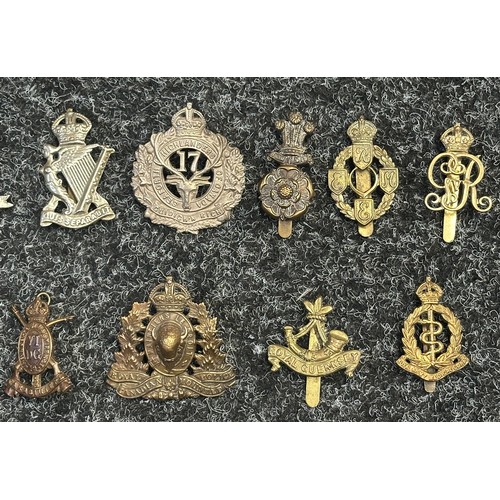 5211 - WW2 British Cap Badge Collection to include: Argyl & Sutherland Highlanders, Army Service Corps, Roy... 