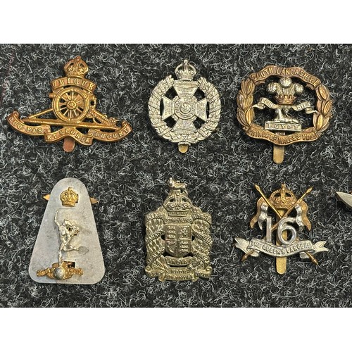 5211 - WW2 British Cap Badge Collection to include: Argyl & Sutherland Highlanders, Army Service Corps, Roy... 