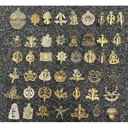 5211 - WW2 British Cap Badge Collection to include: Argyl & Sutherland Highlanders, Army Service Corps, Roy... 