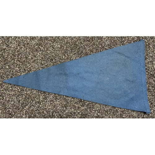 5218 - WW2 British HMS Glory Pennant in printed felt, 460mm in length, possible Australian made and booklet... 