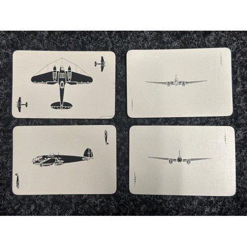 5224 - WW2 British RAF Aircraft Recognition Cards. 4 Packs in original cardboard box. Two Blue Packs, one G... 