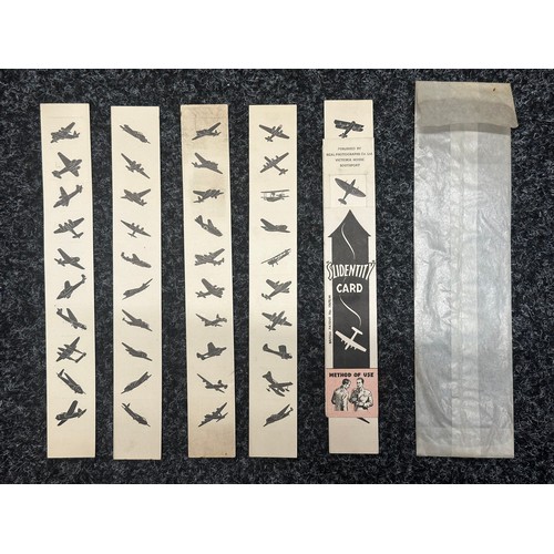 5224 - WW2 British RAF Aircraft Recognition Cards. 4 Packs in original cardboard box. Two Blue Packs, one G... 