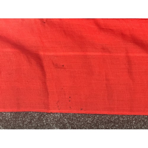 5229 - WW2 British Merchant Navy Red Ensigns x 2. One sized 167cm x 86cm the other 96cm x 49cm. Both multip... 