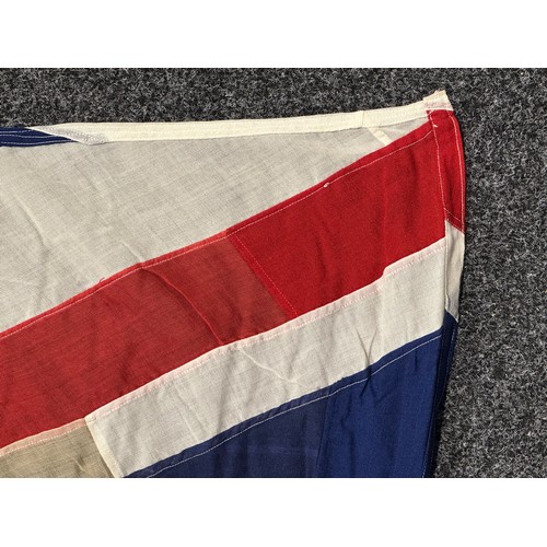 5230 - WW2 British Large Union Flag. Multipart construction. Size 183cm x 366cm. Marked 