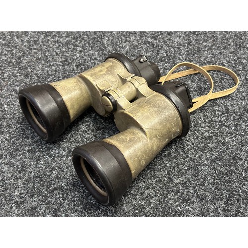 5239 - WW2 Third Reich 7x50 U Boat Binoculars. Complete with original paint finish and rubber armoured prot... 