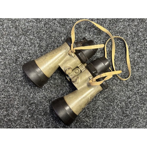 5239 - WW2 Third Reich 7x50 U Boat Binoculars. Complete with original paint finish and rubber armoured prot... 