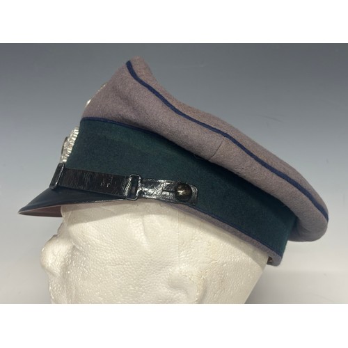 5244 - WW2 Third Reich Heer Sanitätstruppe Enlisted Mans / NCO's Private Purchase Schirmutze Cap. Pale grey... 