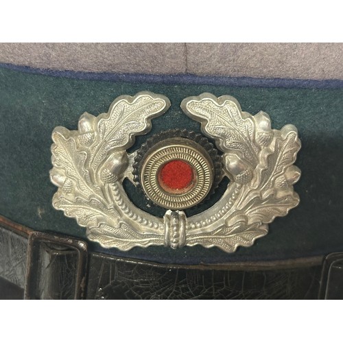 5244 - WW2 Third Reich Heer Sanitätstruppe Enlisted Mans / NCO's Private Purchase Schirmutze Cap. Pale grey... 