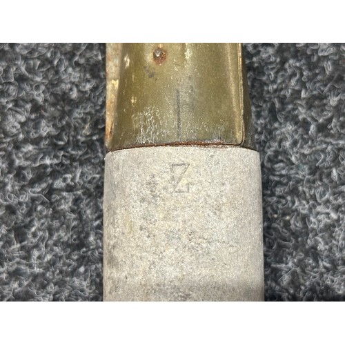 5263 - WW2 Third Reich 2-kg B2EZ Incendiary Bomb INERT FFE. HE warhead detonated. Complete with fins in ori... 