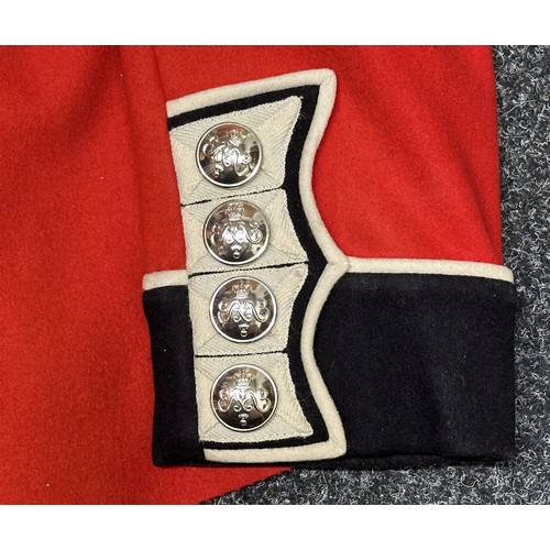 5277 - ER II Grenadier Guards Full Dress Uniform complete with white leather belt and buckle.