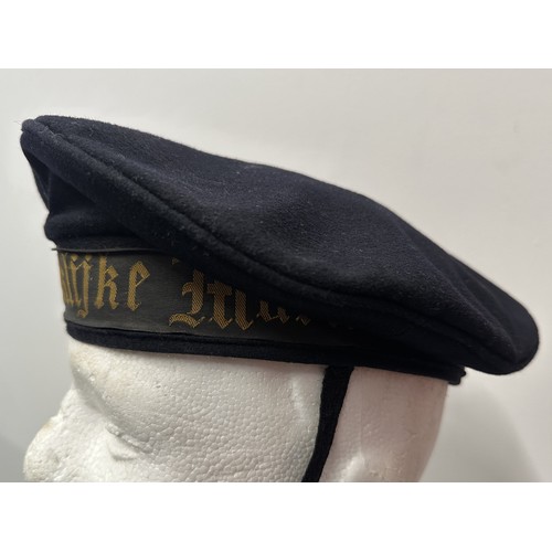 5295 - Royal Dutch Navy Ratings Cap with Koninklijke Marine cap tally. Maker marked and dated 