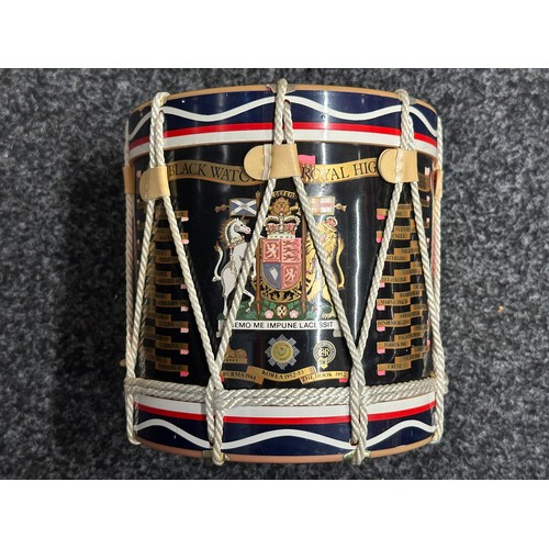 5299 - British Army Mess Ice Buckets in the form of Miniature Regimental Drums. 9th (County Antrim Battl. )... 