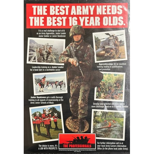 5301 - British Army Recruiting Posters dating from the 1970's and 1980's. (Q)