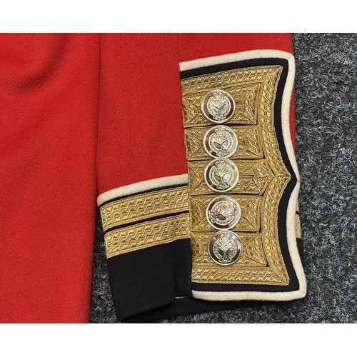 5307 - British ERII Tunic Welsh Guards Staff Warrant Officers Class I & II Full Dress Tunic. Chest 39 inche... 