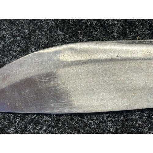 5312 - Reproduction WW1 British Army Kukri Knife with single edged blade 335mm in length, marked 