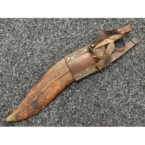 5312 - Reproduction WW1 British Army Kukri Knife with single edged blade 335mm in length, marked 