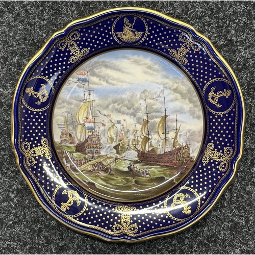 5316 - The Maritime England Ceramic Plate Collection by Spode: Numbers, 1, 3, 4 and 6. Each is transfer pri... 