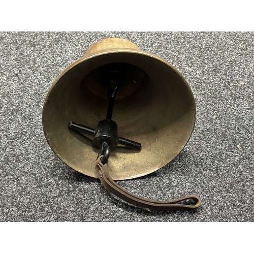 5318 - Fire Service interest - An Elizabeth II Green Goddess bronze fire service bell, date marked December... 