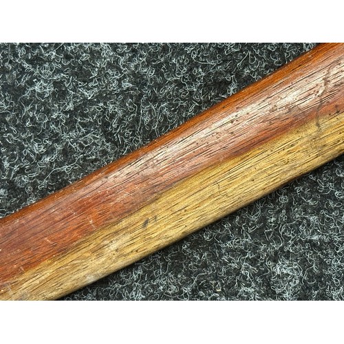 5319 - South East Asian Machete with single edged blade 458mm in length with etched decoration to both side... 