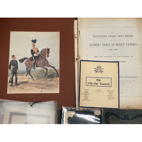 5326 - A quantity of photos, books and ephemera. Subjects include WW1 interest, WW1 Death Scroll in frame, ... 