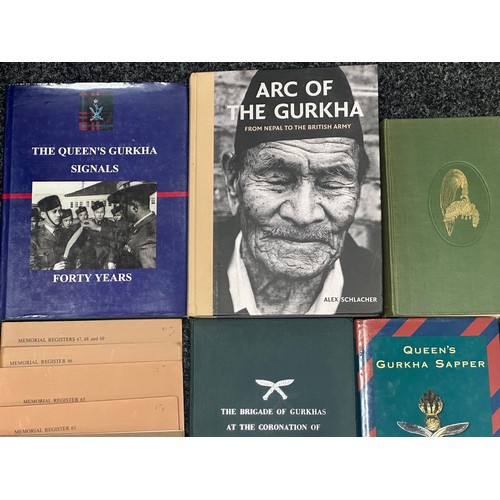 5327 - A quantity of books all relating to the Gurhka Rifles and the British Indian Army. (Q)