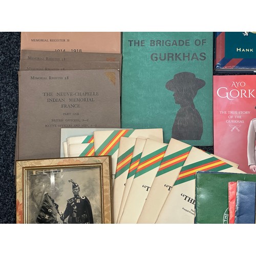 5327 - A quantity of books all relating to the Gurhka Rifles and the British Indian Army. (Q)