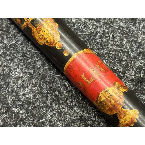 5329 - William IV Police Officer's Truncheon with painted decoration 455mm in length. Numbered to base of t... 