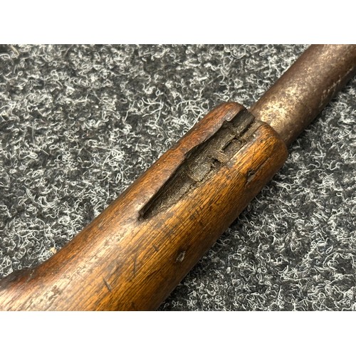 5335 - Percussion Cap Pistol with 245mm long barrel, smooth bore approx. 18mm diameter. Working action whic... 