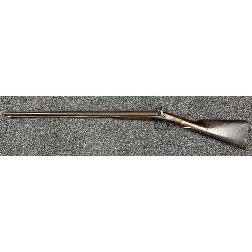 5336 - Percussion Cap Double Barrel Shotgun with 737mm long barrels, bore approx. 17mm. Double trigger. Act... 