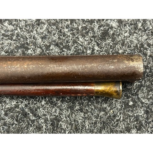 5336 - Percussion Cap Double Barrel Shotgun with 737mm long barrels, bore approx. 17mm. Double trigger. Act... 