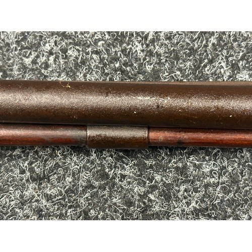 5336 - Percussion Cap Double Barrel Shotgun with 737mm long barrels, bore approx. 17mm. Double trigger. Act... 