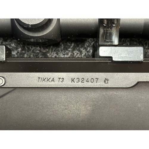 5341 - Section 1 Firearm: Finnish Tikka T3 7.62mm / .308 Winchester Bolt Action Rifle serial number K32407.... 