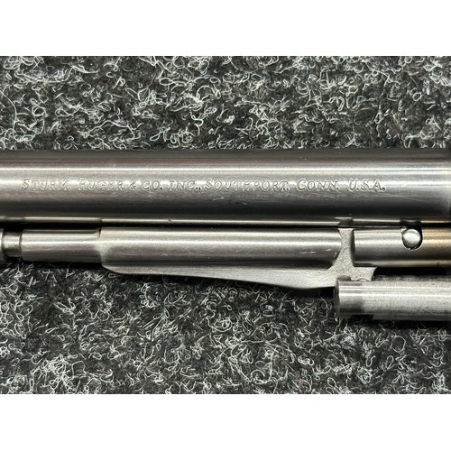 5343 - Section 1 Firearm: Ruger Old Army .44 Blackpowder Stainless Steel Revolver Serial Number 145-00095. ... 