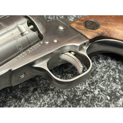 5343 - Section 1 Firearm: Ruger Old Army .44 Blackpowder Stainless Steel Revolver Serial Number 145-00095. ... 