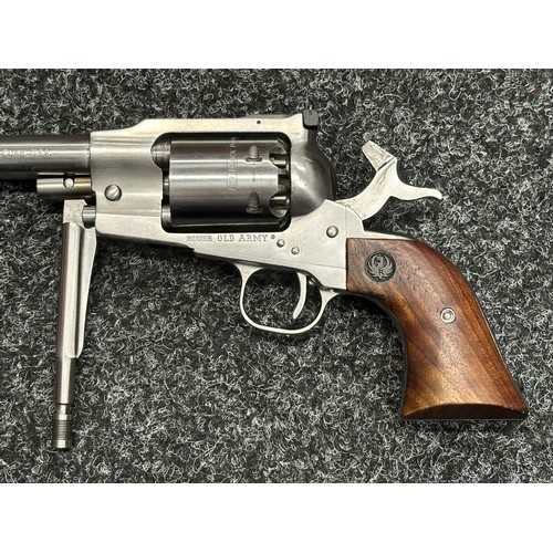 5343 - Section 1 Firearm: Ruger Old Army .44 Blackpowder Stainless Steel Revolver Serial Number 145-00095. ... 