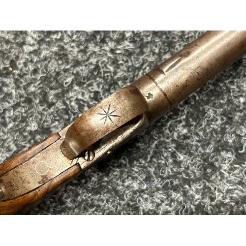 5350 - Percussion Cap Pocket Pistol by D Egg with 65mm long barrel, English proof marks, smooth bore approx... 