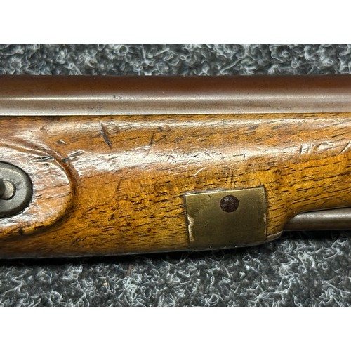 5352 - British Military Flintlock Pistol by Cutler with 210mm long barrel, bore approx. 16mm, English Proof... 