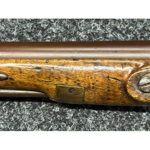 5352 - British Military Flintlock Pistol by Cutler with 210mm long barrel, bore approx. 16mm, English Proof... 