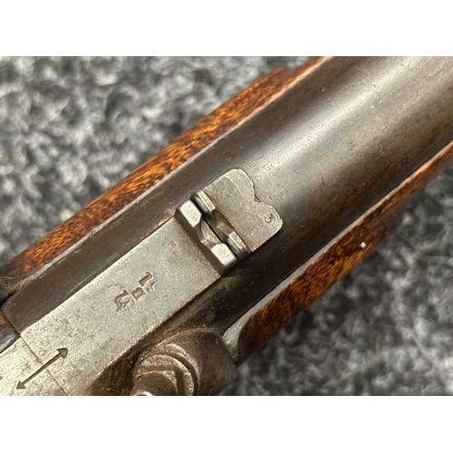 5353 - British Military Tower Percussion Cap Pistol with 254mm long smoothbore barrel, bore approx. 15mm. L... 