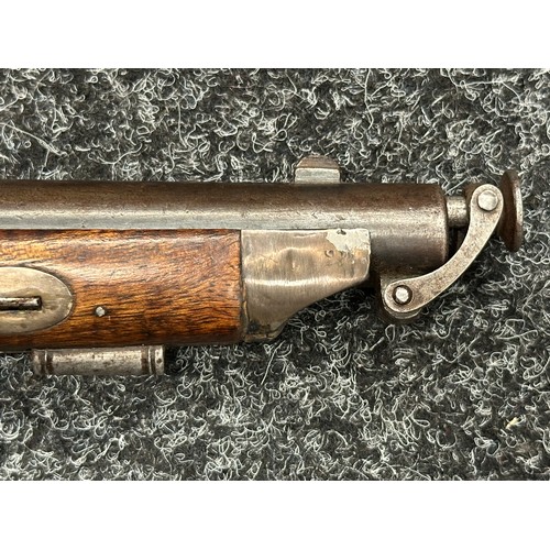 5353 - British Military Tower Percussion Cap Pistol with 254mm long smoothbore barrel, bore approx. 15mm. L... 