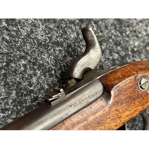 5353 - British Military Tower Percussion Cap Pistol with 254mm long smoothbore barrel, bore approx. 15mm. L... 