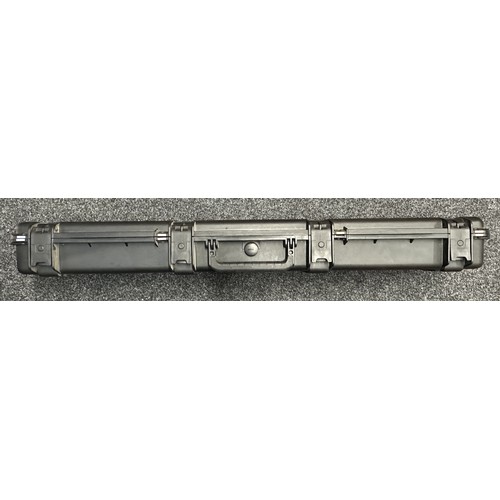 5357 - SKB US Made Hard Shell Military Spec Rifle Carrying Case. Four locking latches. Steel re-inforced po... 