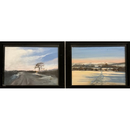 215 - A. D. Beresford, ‘River view, Derbyshire’, 25cm x 20cm; another similar, ‘Masson looking towards Cri... 