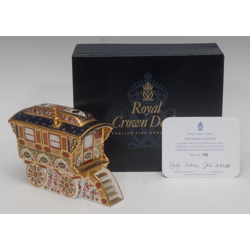 3118 - A Royal Crown Derby paperweight, Old Imari Caravan, decorated with the 1128 pattern, designed by Joh... 
